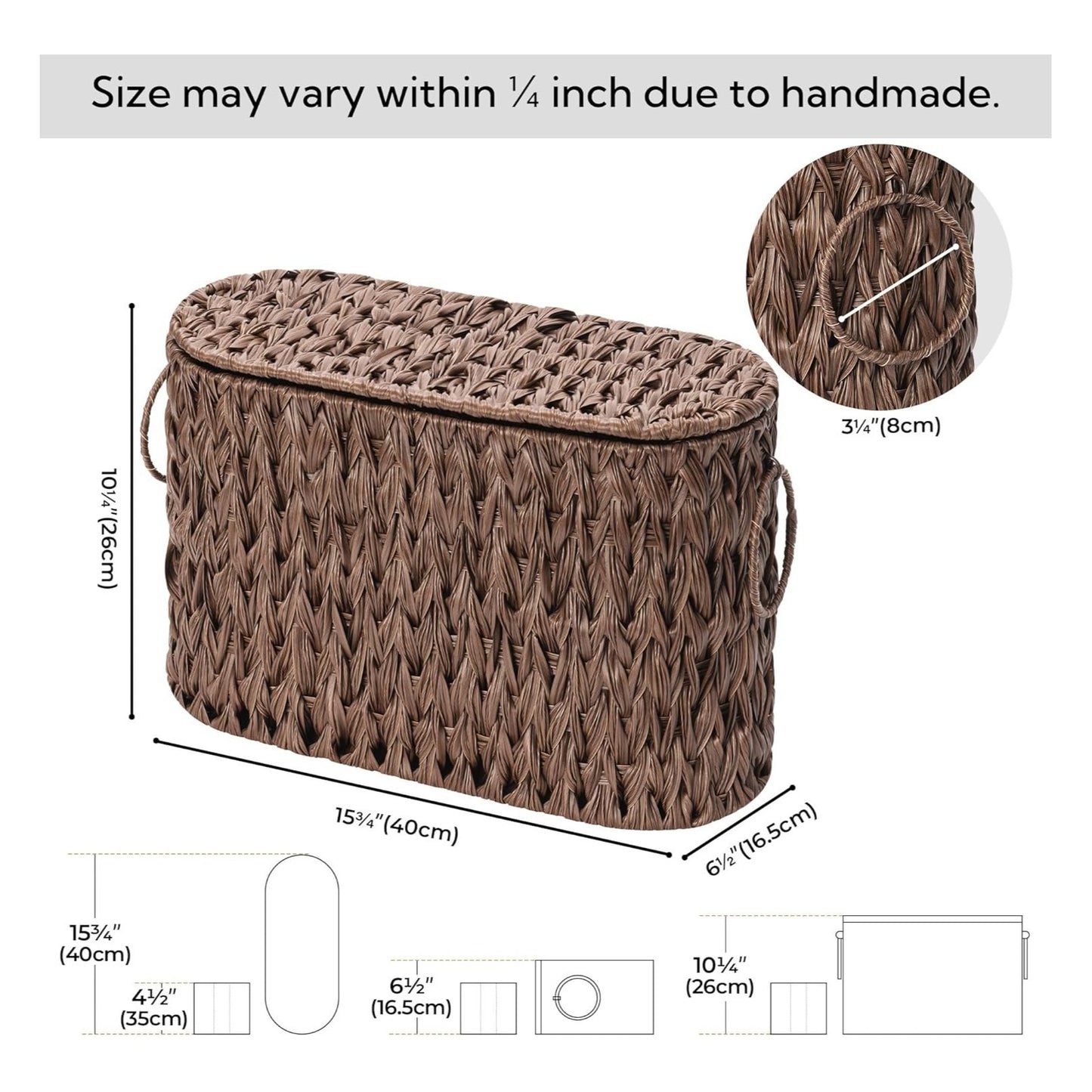 Handwoven Seagrass Storage Basket Acalora