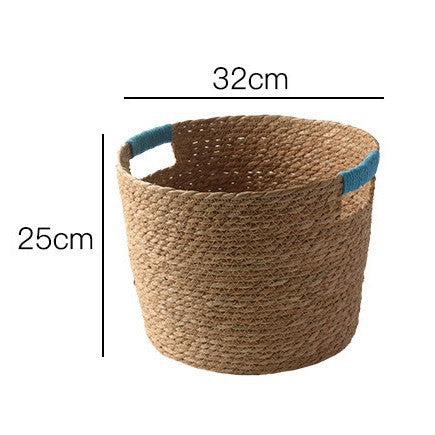 Stylish storage basket made of woven natural fibers Acalora