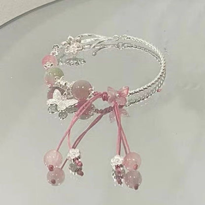 Floral Charm Wrap Bracelet Acalora