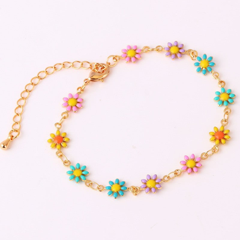 Floral Daisy Chain Necklace Acalora