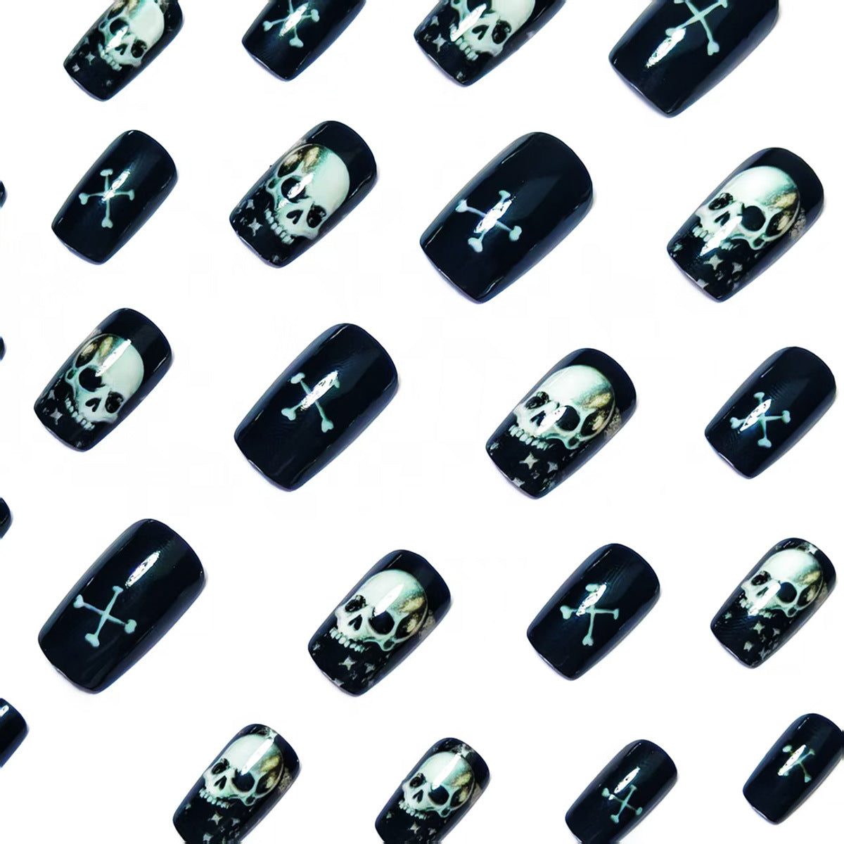 Gothic Skull Nail Art Acalora