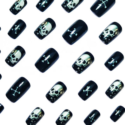 Gothic Skull Nail Art Acalora