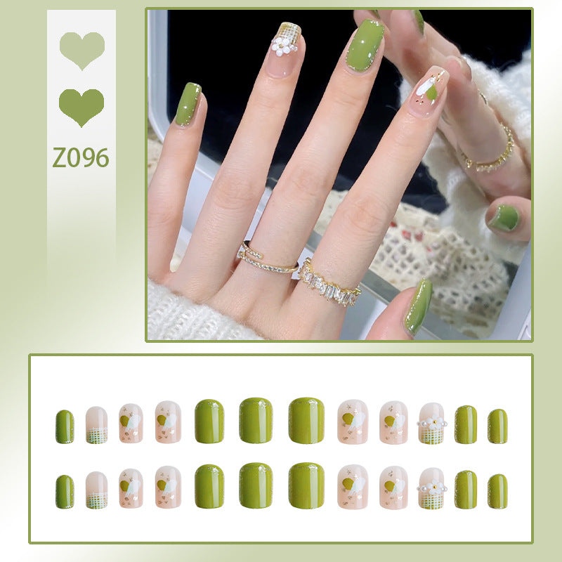 Artificial nail set with elegant handcrafted designs Acalora