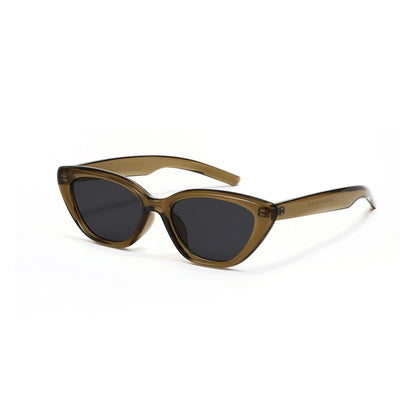Women Cat-Eye Sunglasses with Transparent Design Bowlift