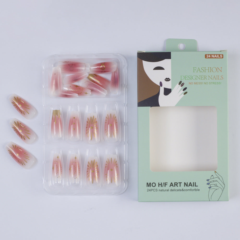 Artificial nails with intricate flower design Acalora