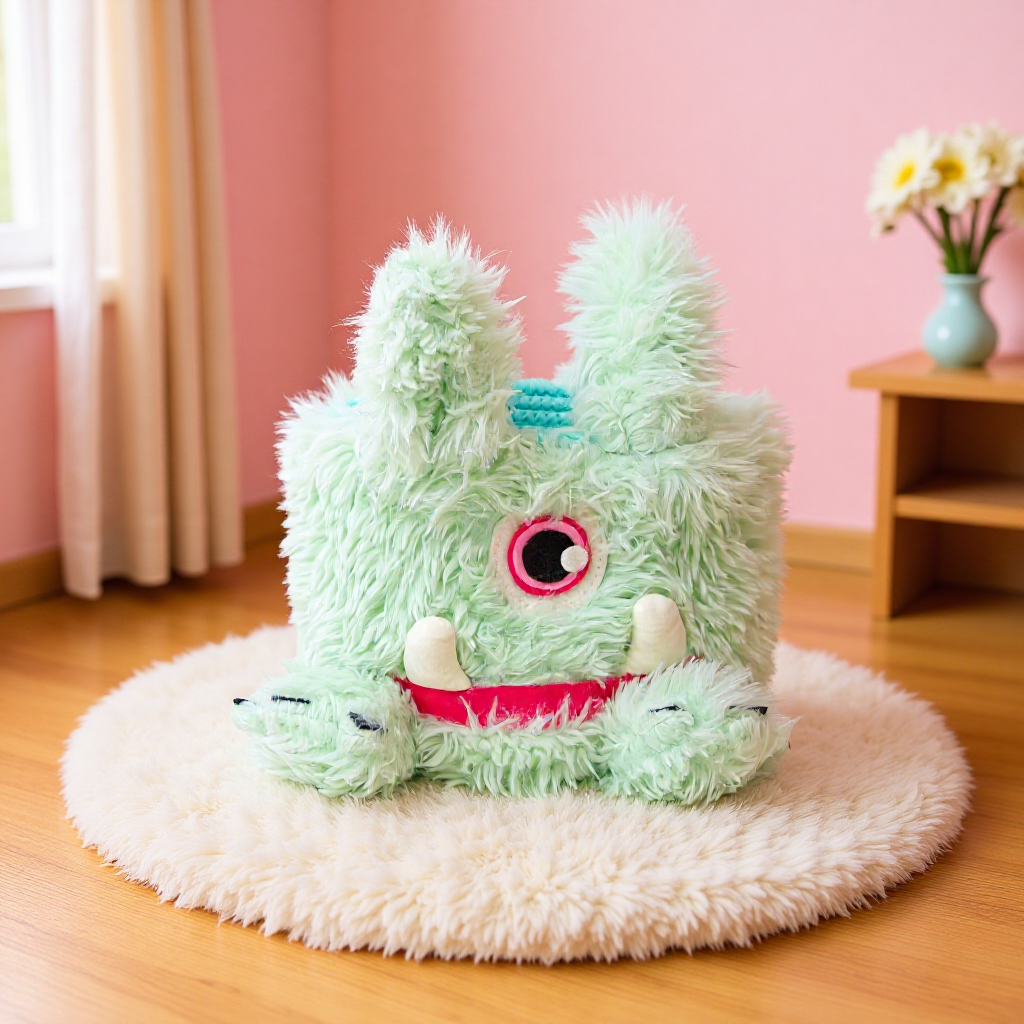 Playful Storage Basket in Bunny Design Acalora