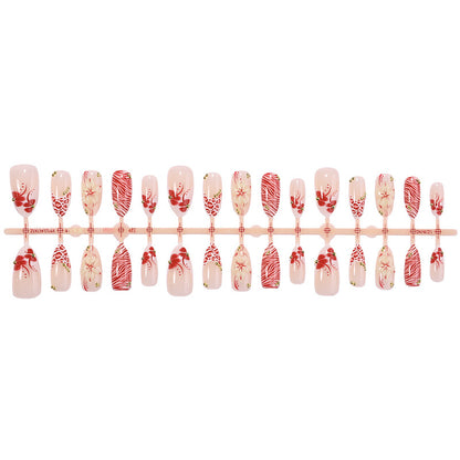 Floral Design Press-On Nail Set Acalora 1788495338