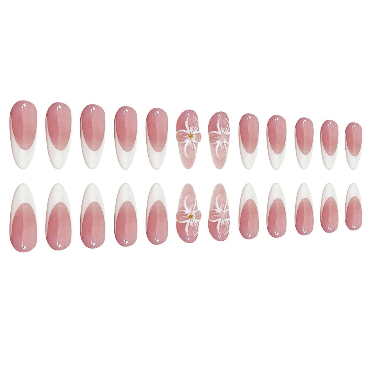 Elegant Artistic Press-On Nail Set Acalora