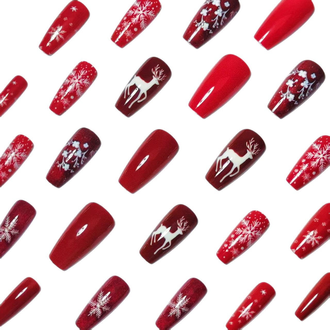 Festive Winter-Themed 3D Nail Art Acalora