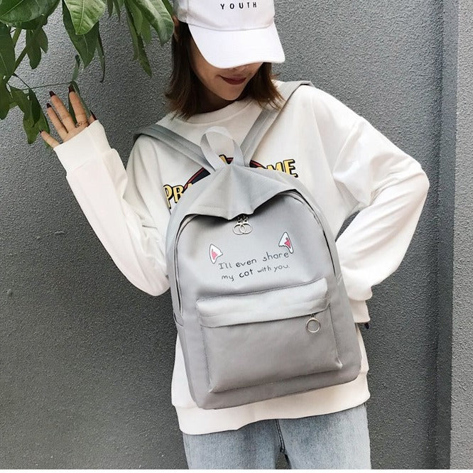 Cute Cartoon Animal-Themed Backpack Acalora