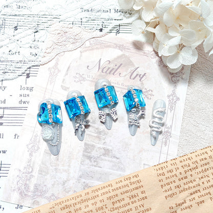 Nail Art Set with Glamorous Decorations Acalora