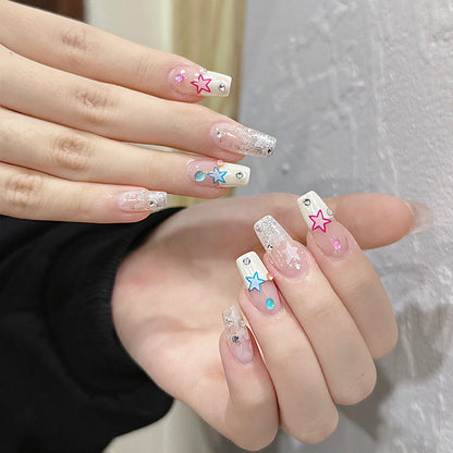 Decorative Glittering Press-On Nail Set Acalora