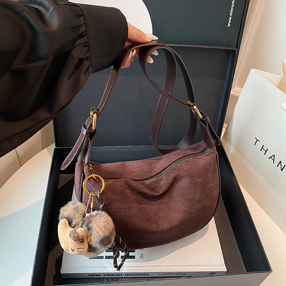 Suede Hobo Bag Acalora