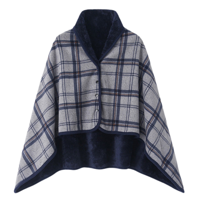 Ladies elegant warmkeeping poncho blanket Bowlift