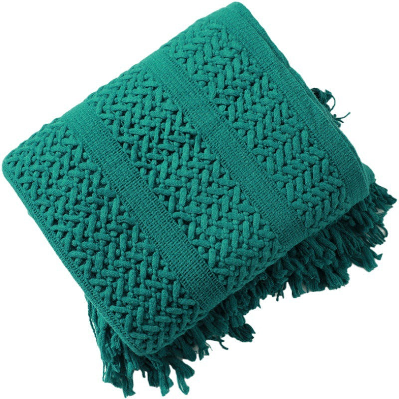 Premium Handcrafted Fringe Throw Blanket