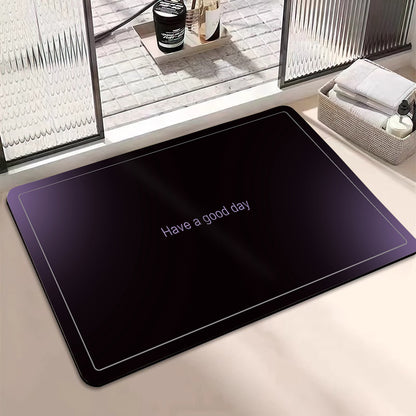 Motivational Phrase Bath Mat Acalora