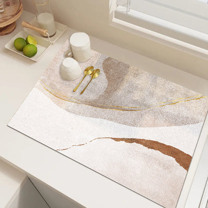 Abstract Geometric Kitchen Mat Acalora