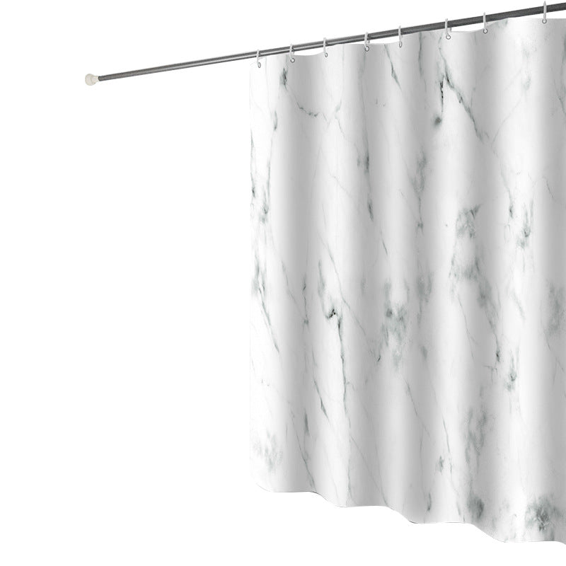 Marble Print Shower Curtain