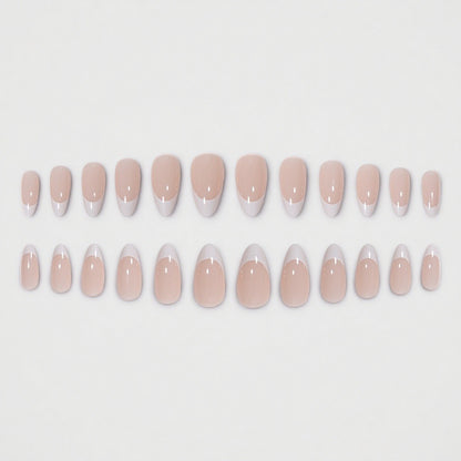 Elegant French Tip Press-On Nail Set Acalora