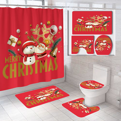 Festive Christmas Bathroom Set
