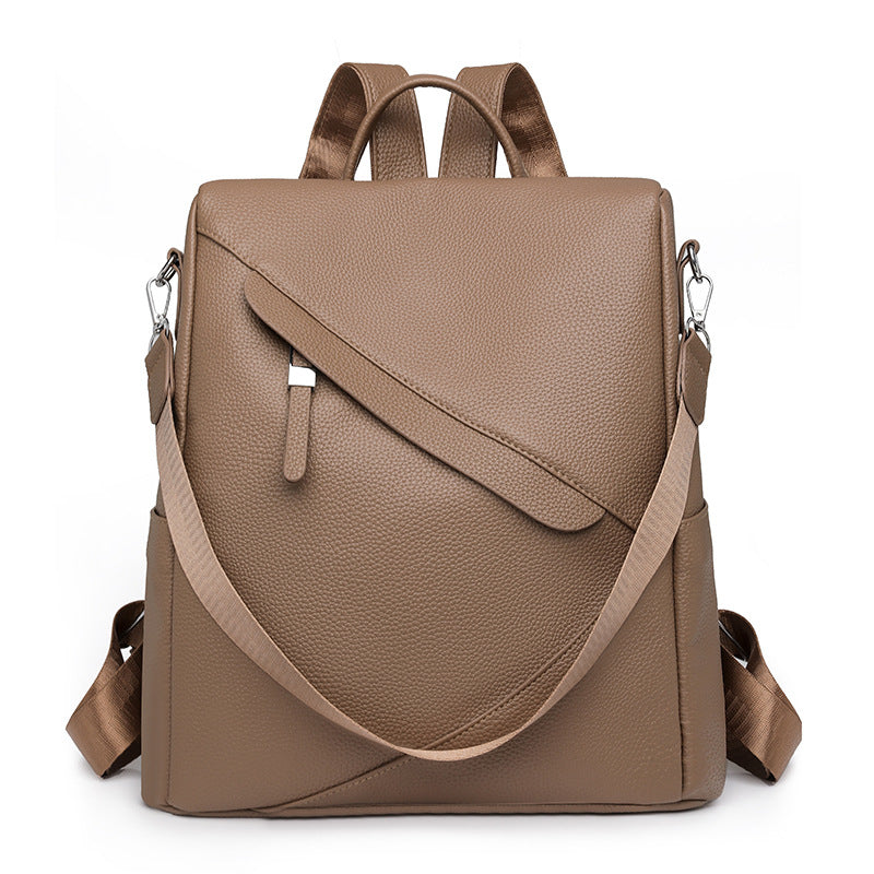 Elegant Leather Laptop Backpack Acalora