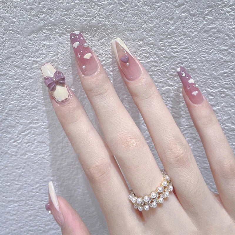 Festive Holiday Themed Press-On Nail Art Acalora