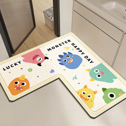 Cute Rabbit Print Bath Mat