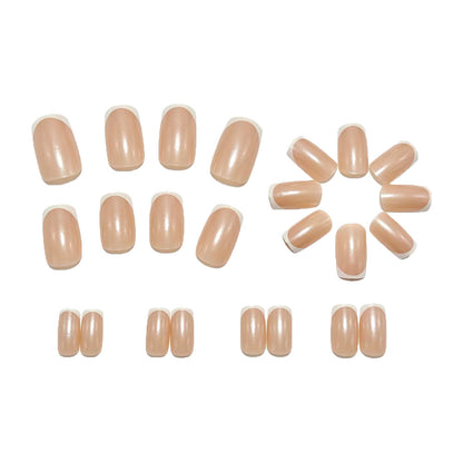 Artificial nails with elegant French tip design Acalora