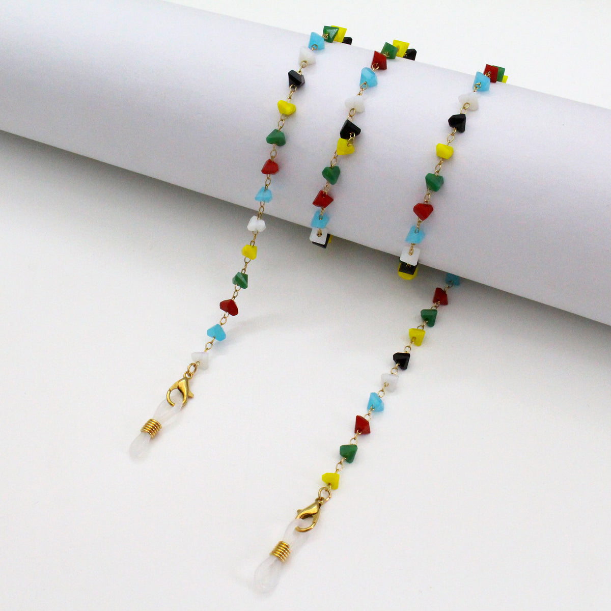Artistic Gemstone Eyewear Chain Acalora