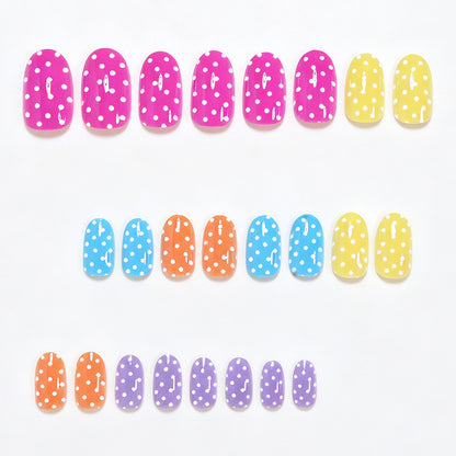 Playful Polka Dot Nail Wraps Acalora