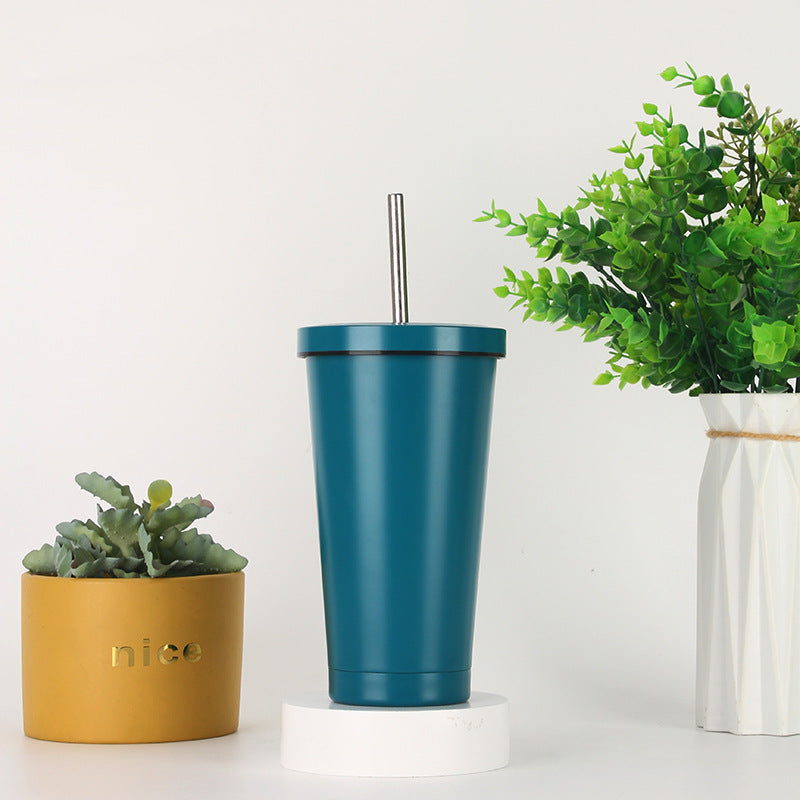 Women's Stainless Steel Tumbler with Straw Skanto