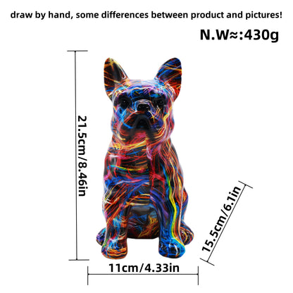 Artistically designed bulldog figure Acalora