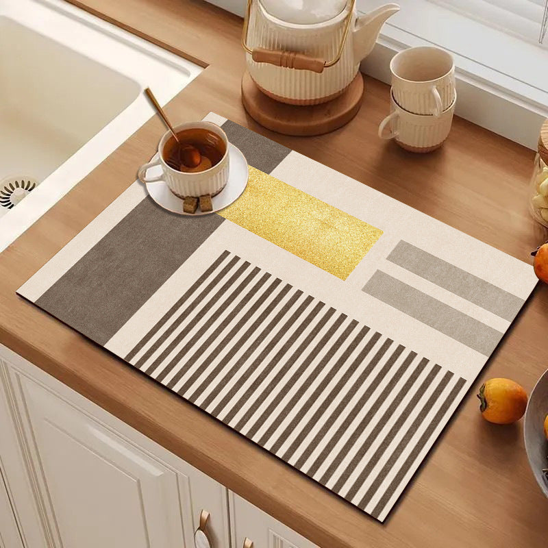 Playful Textured Kitchen Mat Acalora