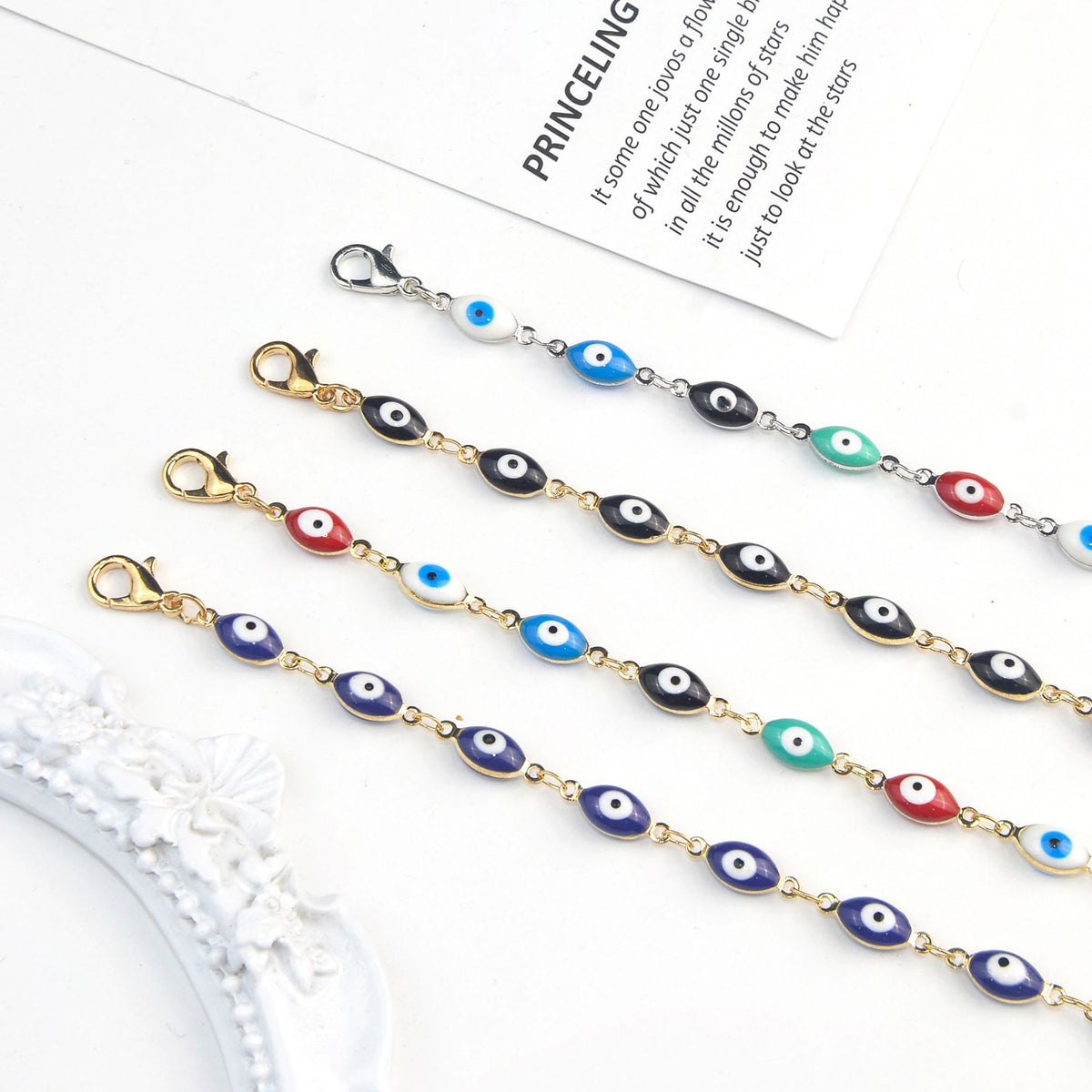 Decorative Evil Eye Necklace Acalora