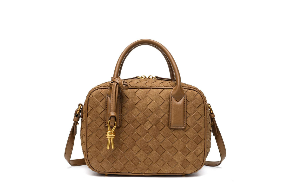 Textured Leather Boutique Handbag Acalora