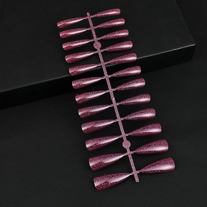 Glittering artificial nails in elegant design Acalora