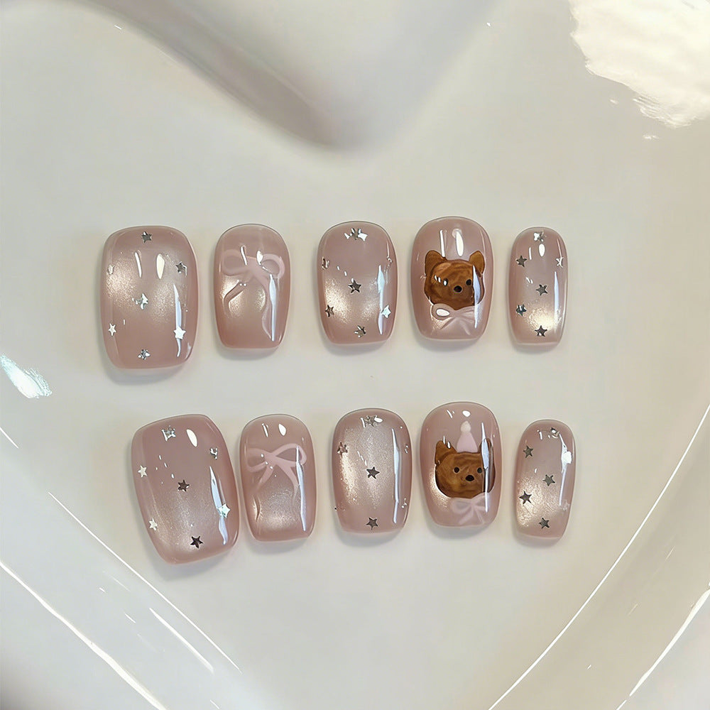 Artificial nails with playful motif decorations Acalora