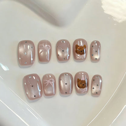 Artificial nails with playful motif decorations Acalora
