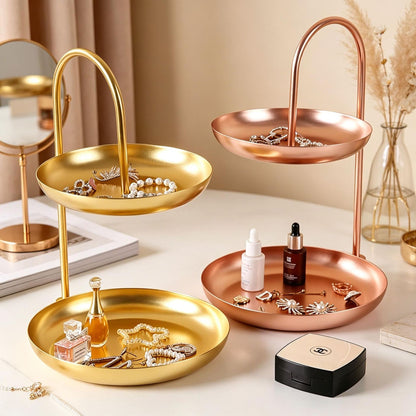 Elegant Two-Tiered Jewelry Organizer