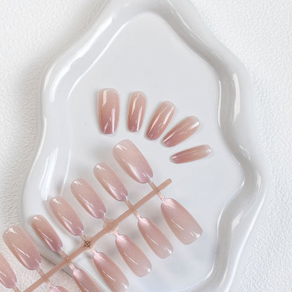 Ombre Glitter Press-On Nails Acalora