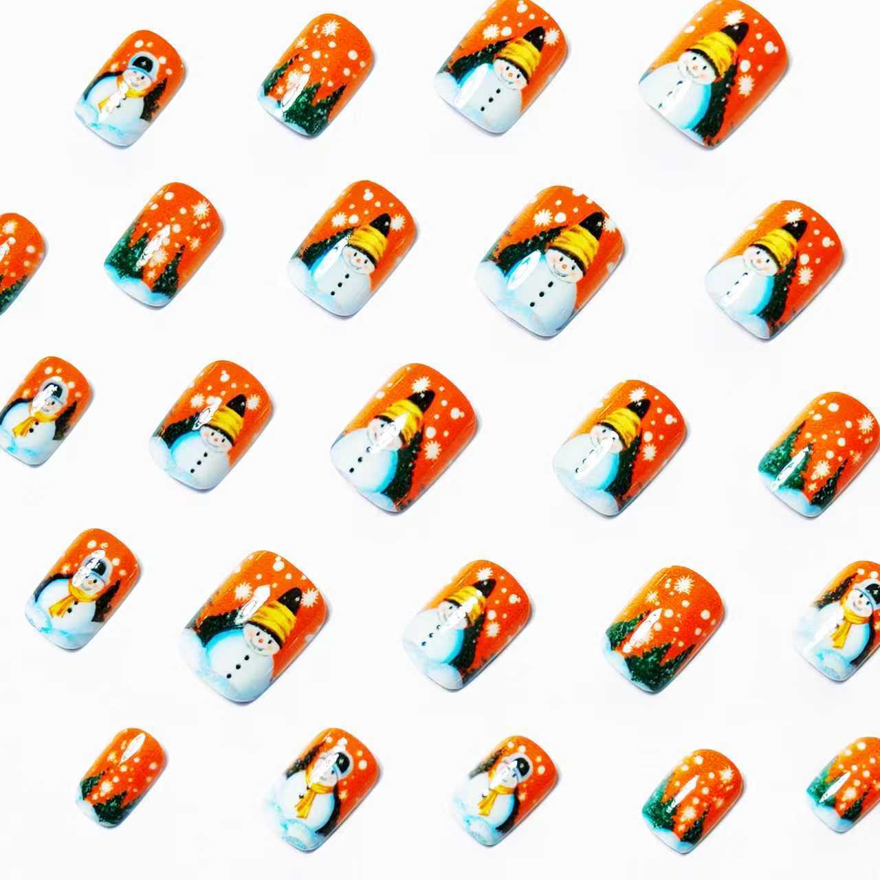 Festive Snowman Nail Art Acalora
