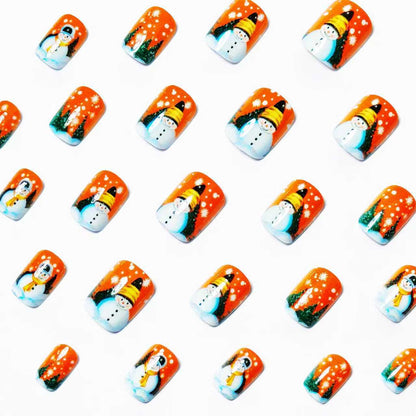 Festive Snowman Nail Art Acalora
