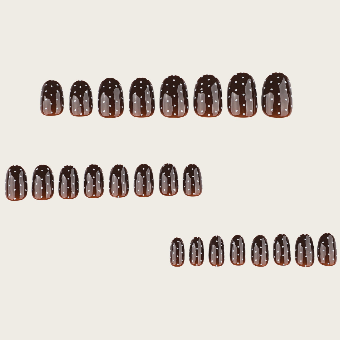 Trendy Polka Dot Press-On Nails Acalora