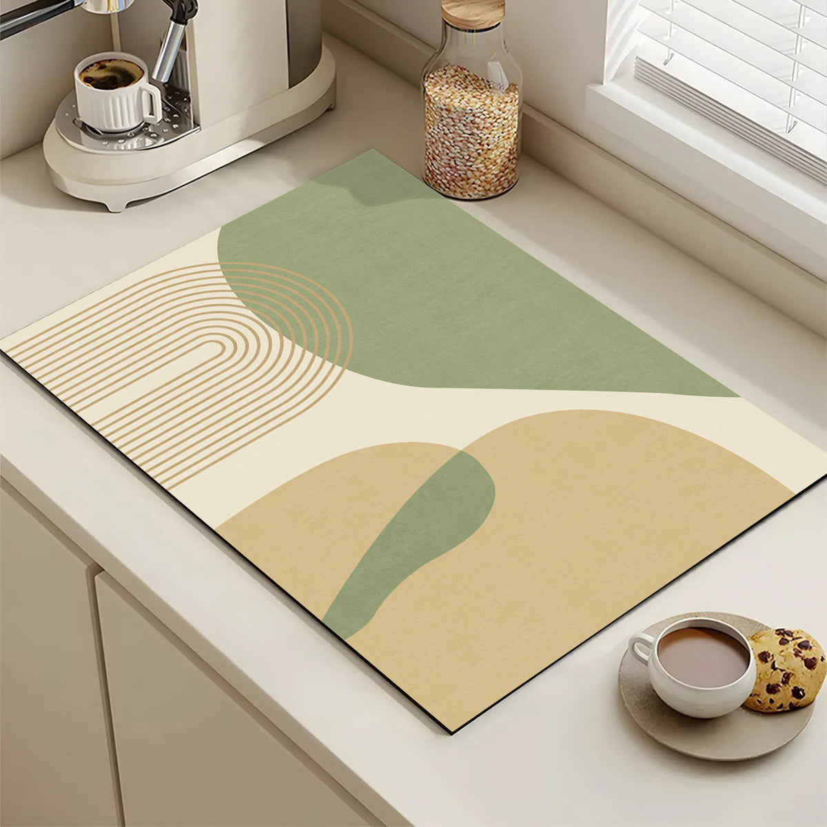 Playful Textured Kitchen Mat Acalora