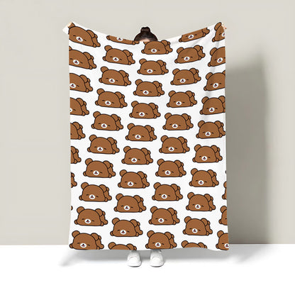 Cute Food-Themed Fleece Throw Blanket