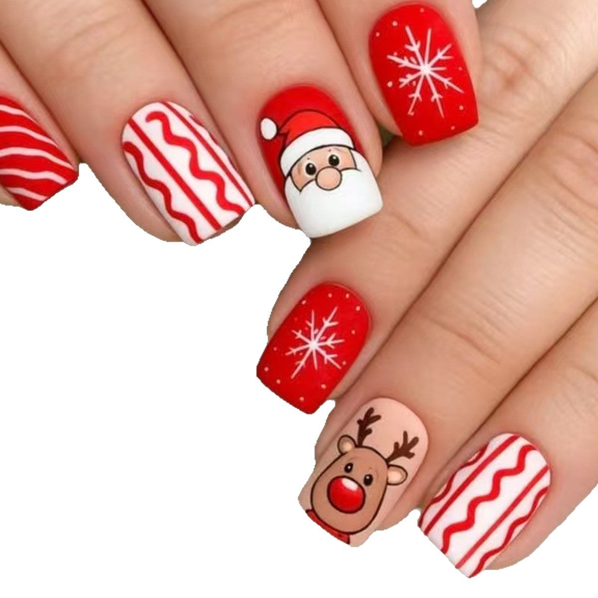 Festive Holiday-Themed Nail Art Acalora 1788155423