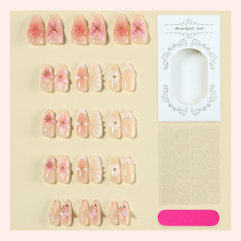Decorative Floral Press-On Nail Art Set Acalora 1788495790