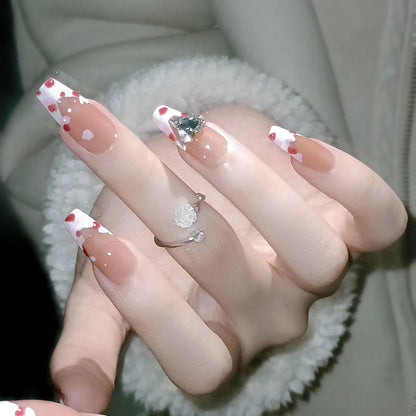 Artistic Heart Design Press-On Nails Acalora