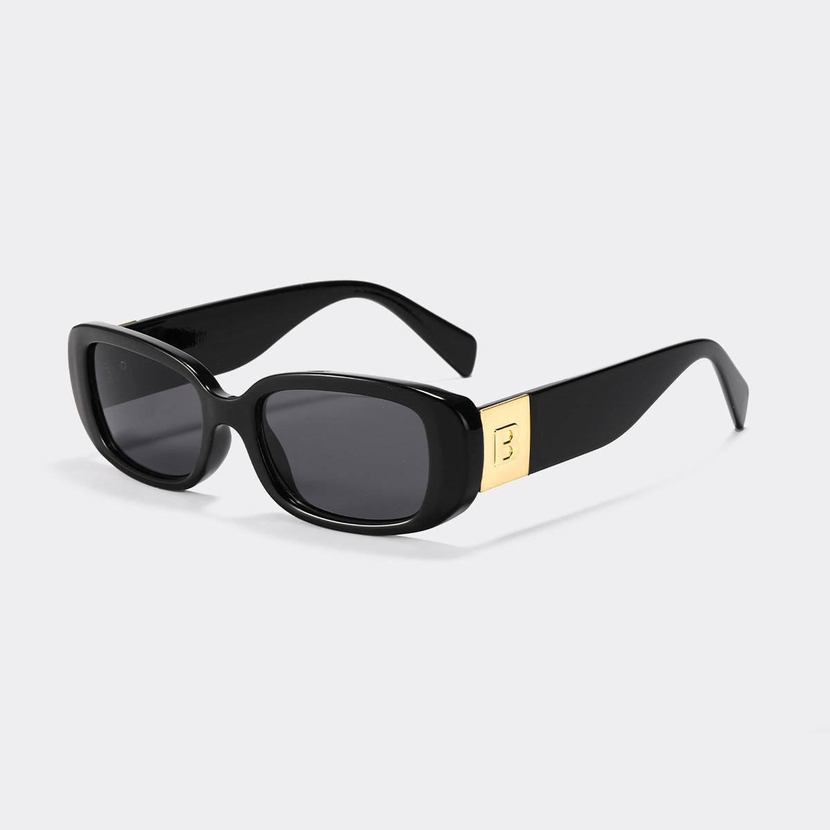 Women trendy sunglasses with fashionable clear frame and UV protection Bowlift