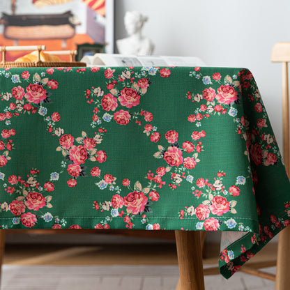 Vintage Floral Design Tablecloth